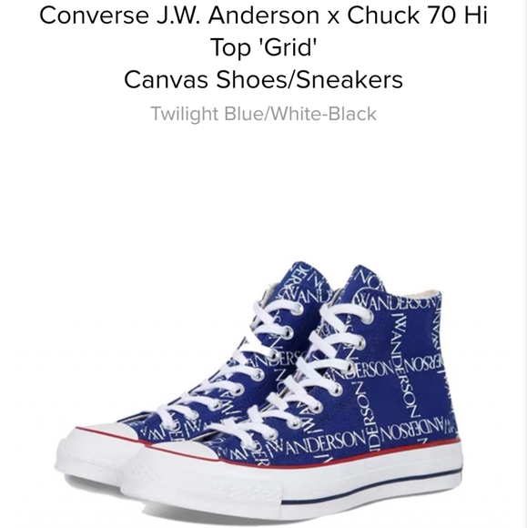Converse X JW Anderson Chuck 70 Hi-Top Grid Women's 7 Men's 5 - Picture 9 of 9